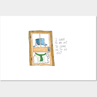 Dapper Cat - come in to go out Posters and Art